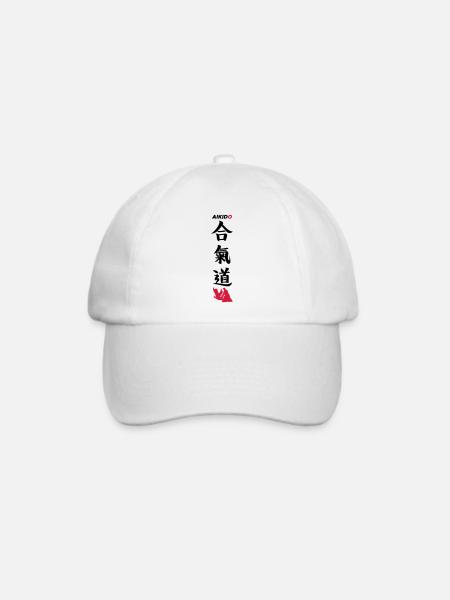 Aikido - Baseballkappe - Weiß/Weiß