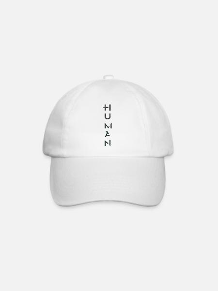 Human - Baseballkappe - Weiß/Weiß