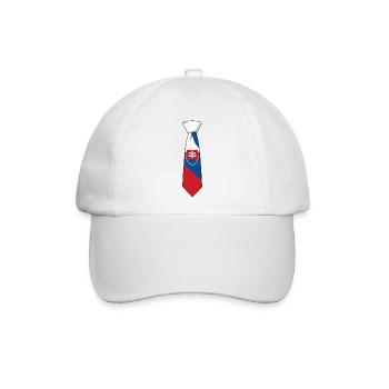 Slovakia Tie – Flaggendesign - Baseballkappe - Weiß/Weiß - Vorne