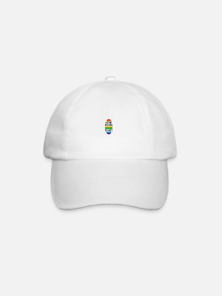 kill the bad vibes not animals - Baseballkappe - Weiß/Weiß
