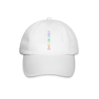 Chakra Om mantra - Baseballkappe - Weiß/Weiß - Vorne