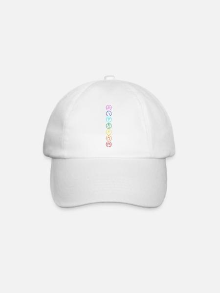 Chakra Om mantra - Baseballkappe - Weiß/Weiß