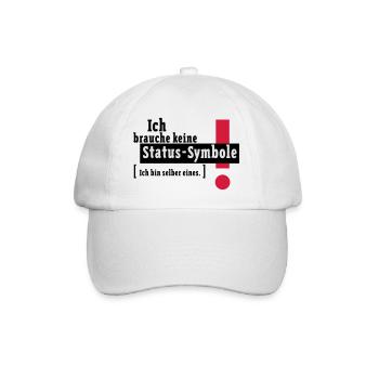 Status-Symbol - Baseballkappe - Weiß/Weiß - Vorne