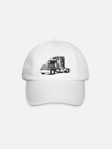 truck - Baseballkappe - Weiß/Weiß