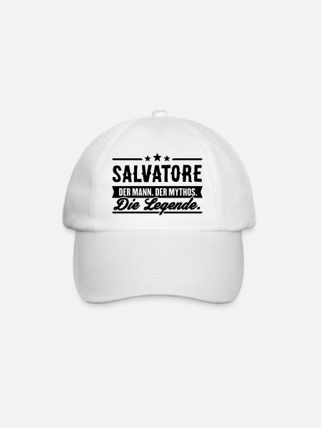 Mann Mythos Legende Salvatore - Baseballkappe - Weiß/Weiß