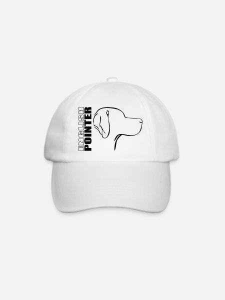 ENGLISH POINTER PROFIL - Baseballkappe - Weiß/Weiß