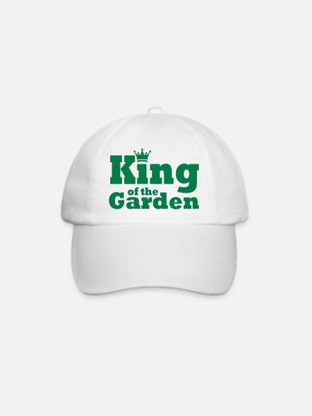King of the Garden - Baseballkappe - Weiß/Weiß