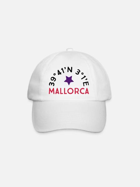 Mallorca - Baseballkappe - Weiß/Weiß