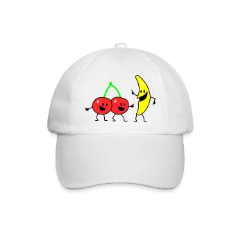 fruit salad two - Baseballkappe - Weiß/Weiß - Vorne