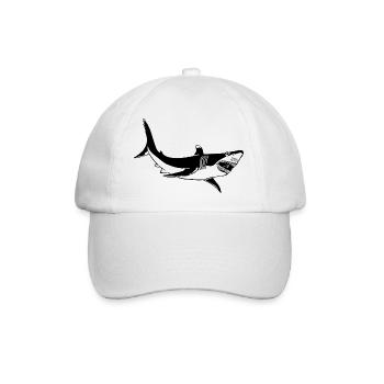 Hai - Baseballkappe - Weiß/Weiß - Vorne