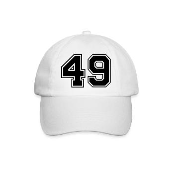 49 - Baseballkappe - Weiß/Weiß - Vorne