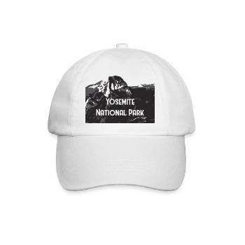 Yosemite National Park - Baseballkappe - Weiß/Weiß - Vorne