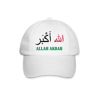Allah Akbar - Baseballkappe - Weiß/Weiß - Vorne