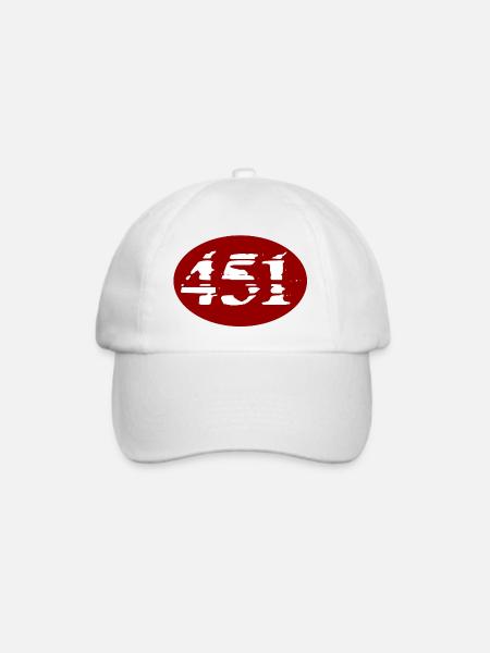 451.png - Baseballkappe - Weiß/Weiß