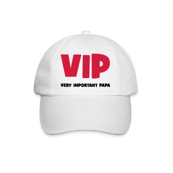 Very Important Papa :) - Baseballkappe - Weiß/Weiß - Vorne