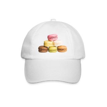 Macarons - Baseballkappe - Weiß/Weiß - Vorne