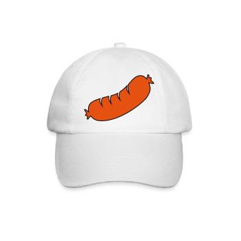 bratwurst - Baseballkappe - Weiß/Weiß - Vorne