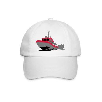 Motorboot - Baseballkappe - Weiß/Weiß - Vorne