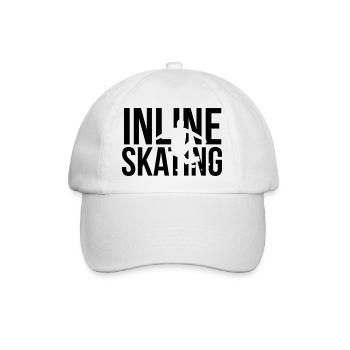 inline skating - Baseballkappe - Weiß/Weiß - Vorne