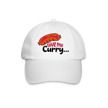 currywurst - Baseballkappe - Weiß/Weiß - Vorne