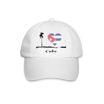 cuba - Baseballkappe - Weiß/Weiß - Vorne