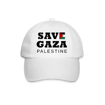 Gaza Free Palestine Koran Islam Mosche Geschenk - Baseballkappe - Weiß/Weiß - Vorne