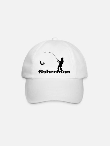 Fisherman - Baseballkappe - Weiß/Weiß