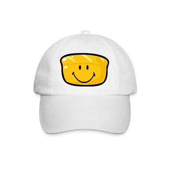 Smiley Bread - Baseballkappe - Weiß/Weiß - Vorne