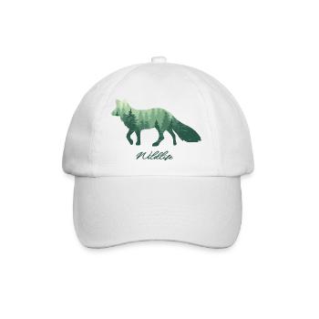 Fuchs Wald Wildlife fox - Baseballkappe - Weiß/Weiß - Vorne