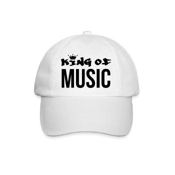 Musik / Musiker / Music / Musician - Baseballkappe - Weiß/Weiß - Vorne
