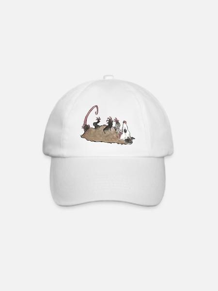 Ughpossum - Baseballkappe - Weiß/Weiß