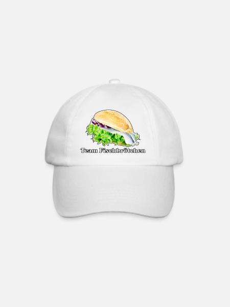 Team Fischbrötchen - Baseballkappe - Weiß/Weiß