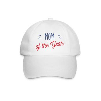 Mutter des Jahres - Baseballkappe - Weiß/Weiß - Vorne