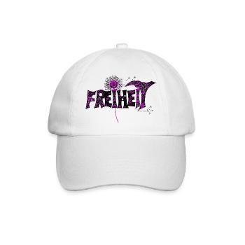 Freiheit - Baseballkappe - Weiß/Weiß - Vorne