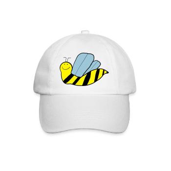 Flotte Biene - Baseballkappe - Weiß/Weiß - Vorne