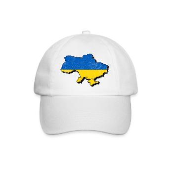 Ukraine - Baseballkappe - Weiß/Weiß - Vorne
