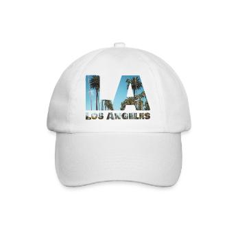Beverly Hills - Los Angeles - Baseballkappe - Weiß/Weiß - Vorne
