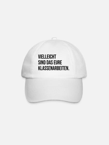 Vielleicht sind das eure Klassenarbeiten - Baseballkappe - Weiß/Weiß