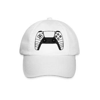 Gamer Controller - Baseballkappe - Weiß/Weiß - Vorne
