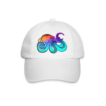 Colorful octopus by The Manzanita´s - Baseballkappe - Weiß/Weiß - Vorne