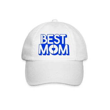 Mothersday Best Mom Great Mummy Family Love TEAM - Baseballkappe - Weiß/Weiß - Vorne