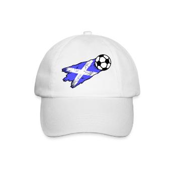 Schottland Fußball Fans - Baseballkappe - Weiß/Weiß - Vorne