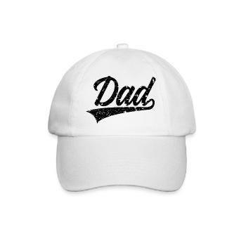 DAD SWOOSH WERDENDER PAPA - Baseballkappe - Weiß/Weiß - Vorne