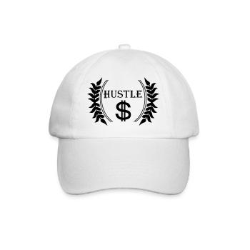 hustle - Baseballkappe - Weiß/Weiß - Vorne