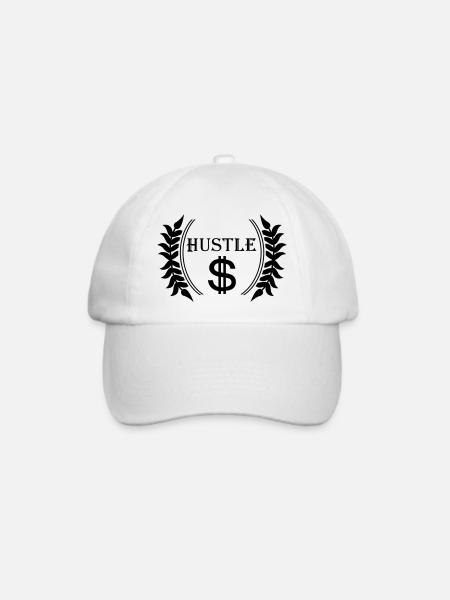 hustle - Baseballkappe - Weiß/Weiß