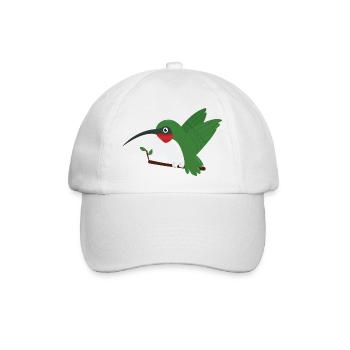 Kolibri - Baseballkappe - Weiß/Weiß - Vorne