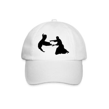Aikido-Wurf - Baseballkappe - Weiß/Weiß - Vorne