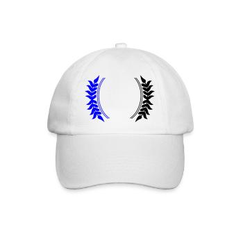 Kranz Symbol - Baseballkappe - Weiß/Weiß - Vorne