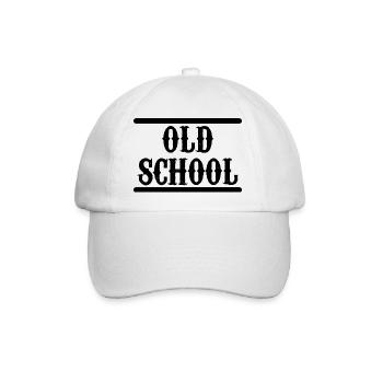 Old School - Baseballkappe - Weiß/Weiß - Vorne
