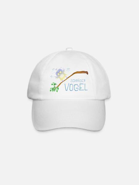 Schräger Vogel - Baseballkappe - Weiß/Weiß